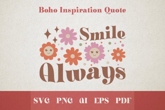 Boho Smile Always Retro Positive Groovy Review