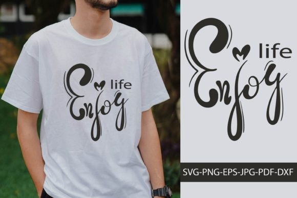 Enjoy Life Motivational Lettering Quote Review