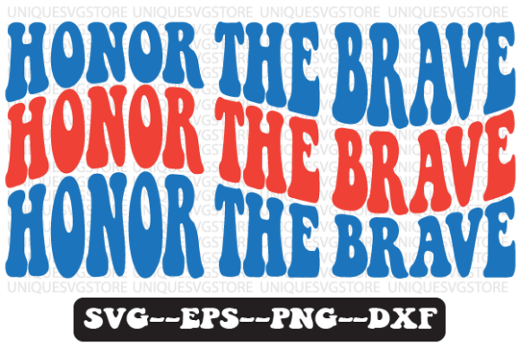 Reviewing Honor the Brave Wavy Retro Svg Design