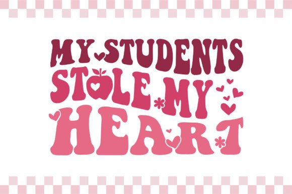 Valentine Teacher SVG Design, Retro PNG Review